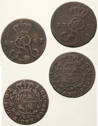 zestaw groszy, 2x1 grosz (1787 E.B. i 1793 M.V.)