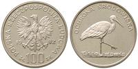 100 złotych 1982, Ochrona Środowiska - Bocian, s