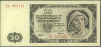 50 złotych 1.07.1948, seria EL, piękne, Miłczak 