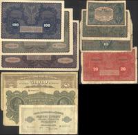 zestaw 10 banknotów inflacyjnych, 1/2 marki 1920