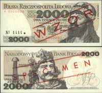 2.000 złotych 1.05.1977, seria A 0000000, WZÓR n