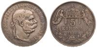 5 koron 1900, Kremnica, srebro '900'  23.88 g, p