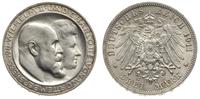 3 marki 1911/F, Stuttgart, 25. rocznica ślubu, p