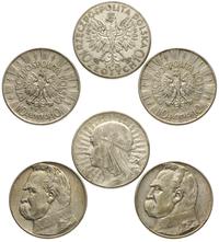 3 x 10 złotych 1933, 1935 i 1936, Głowa Kobiety 