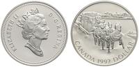 1 dolar 1992, Dyliżans, srebro '925', stempel lu