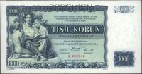 1.000 koron 25.05.1934, perforacja SPECIMEN pięk