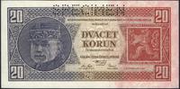 20 koron 1.10.1926, perforacja SPECIMEN pięknie 