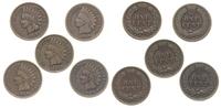 lot: 5x 1 cent 1886-1902, rok: 1886, 1890, 1897,