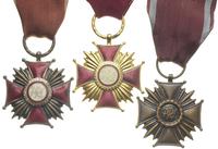 Krzyż Zasługi PRL, złoty, srebrny i brązowy (raz