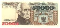 50 000 złotych 1.12.1989, seria B, Miłczak 176a