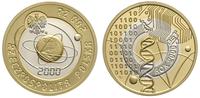 100 złotych 2000, Warszawa, Rok 2000, złoto/sreb