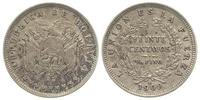 20 centavos 1909/H, srebro 3.97 g, patyna, KM 17