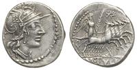 denar, Rzym, Aw: Głowa Romy w hełmie w prawo, Rw