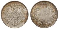 1 marka 1915/A, Berlin, srebro, piękne, patyna, 