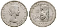 1 dolar (1958), 'British Columbia', srebro '800'