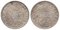 50 centavos 1909/H, Heaton, srebro '833' 9.96 g,
