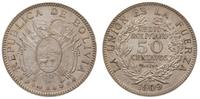 50 centavos 1909/H, Heaton, srebro '833' 9.97 g,