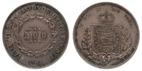 500 reis 1865, srebro '917' 6.32 g, patyna, KM 4
