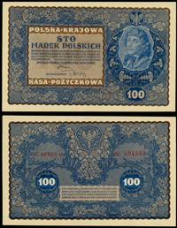 100 marek polskich 23.08.1919, IE SERJA O, bardz