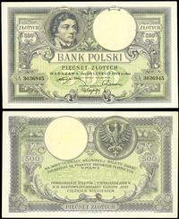 500 złotych 28.02.1919, seria S.A. 3036945, pięk