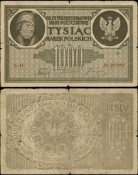 1.000 marek polskich 17.05.1919, seria O, zginan