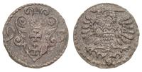 denar 1596, Gdańsk, ciemna patyna, T.1