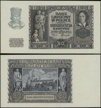 20 złotych 1.03.1940, seria K, numeracja 1369531