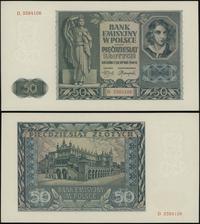 50 złotych 1.08.1941, seria D, numeracja 3384106