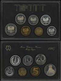 rocznikowy zestaw monet obiegowych 1987, Warszaw