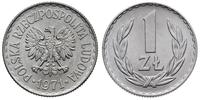 1 złoty 1971, Warszawa, bardzo ładny, Parchimowi