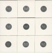 Polska, zestaw monet 5 groszy, 1961-1972