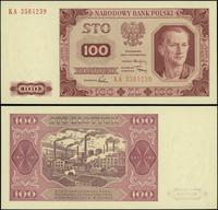 100 złotych 1.07.1948, seria KA 3584239, wyśmien