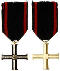 Krzyż Niepodległości, 40 x 40 mm, wstążka, ładni