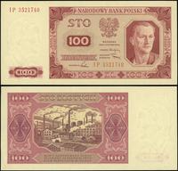 100 złotych 1.07.1948, seria IP, małe przegięcie