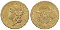 20 dolarów 1858/S, San Francisco, złoto 33.31 g,