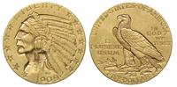 5 dolarów 1909, Filadelfia, złoto 8.36 g, bardzo