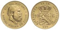10 guldenów 1875, Utrecht, złoto 6.71 g, Fr. 342