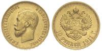 10 rubli 1911, Petersburg, złoto 8.58 g, Kazakov