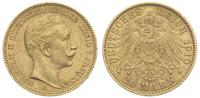 20 marek 1910 / J, Hamburg, złoto 7.96 g, J. 252