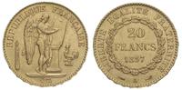 20 franków 1897 / A, Paryż, złoto 6.45 g, Fr. 59