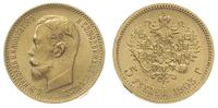 5 rubli 1903 / AP, Petersburg, złoto 4.30 g, Kaz