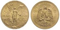 50 peso 1947, złoto 41.66 g, piękne