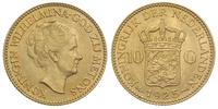 10 guldenów 1925, Utrecht, złoto 6.71 g, piękne