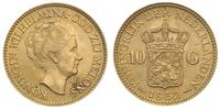 10 guldenów 1932, Utrecht, złoto 6.71 g, piękne