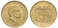 5 peso 1924, złoto 7.98 g