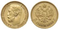 5 rubli 1899 / ФЗ, Petersburg, złoto 4.30 g, Kaz