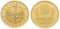 100 szylingów 1931, złoto 23.50 g, Fr. 520
