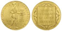 dukat 1927, Utrecht, złoto 3.49 g, piękne, Fr. 3