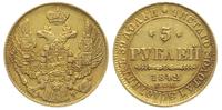 5 rubli 1842 / СПБ-АЧ, Petersburg, złoto 6.52 g,