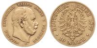 10 marek 1877/C, Frankfurt, złoto 3.91 g, Jaeger